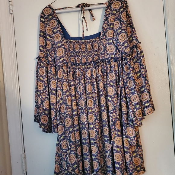 Love, FIRE BOHO Style Multicolored Patterned Dress - Picture 6 of 8